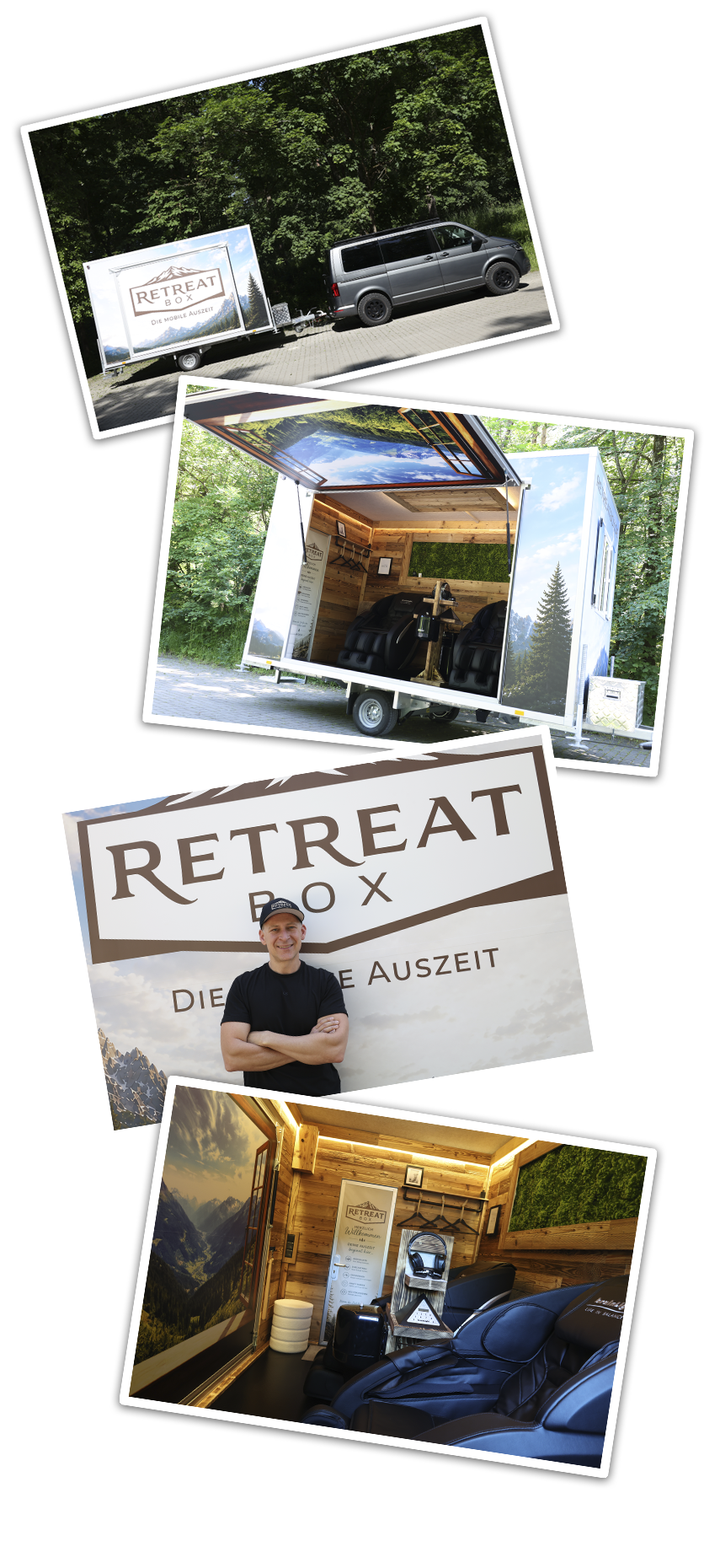 Collage Foto Collage der Retreat Box