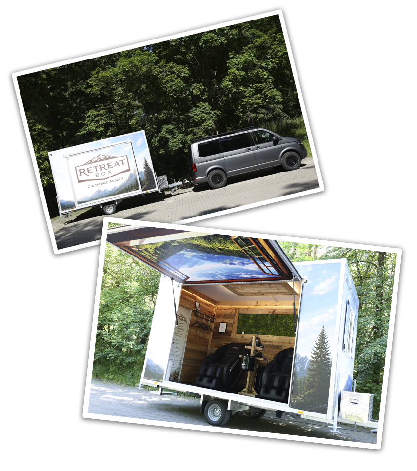 Foto Collage Foto Collage der Retreat Box